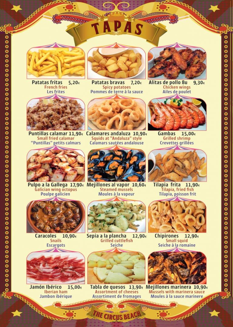 carta circus beach pag 7 tapas2